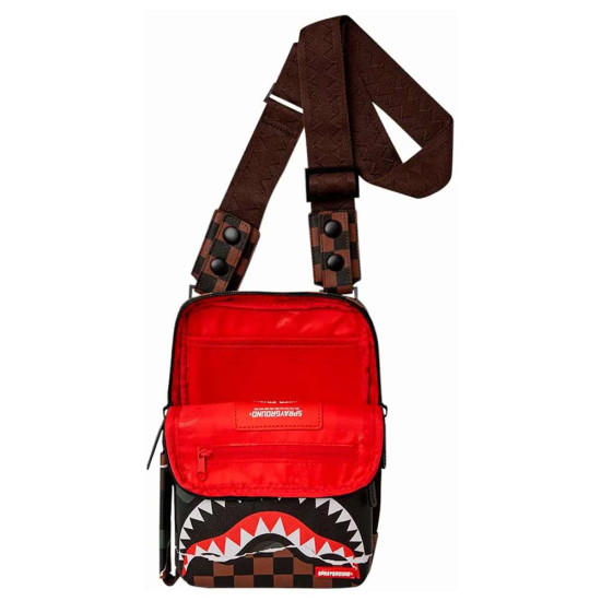 Sprayground Τσαντάκι ώμου Tear It Up Check Sling Bag